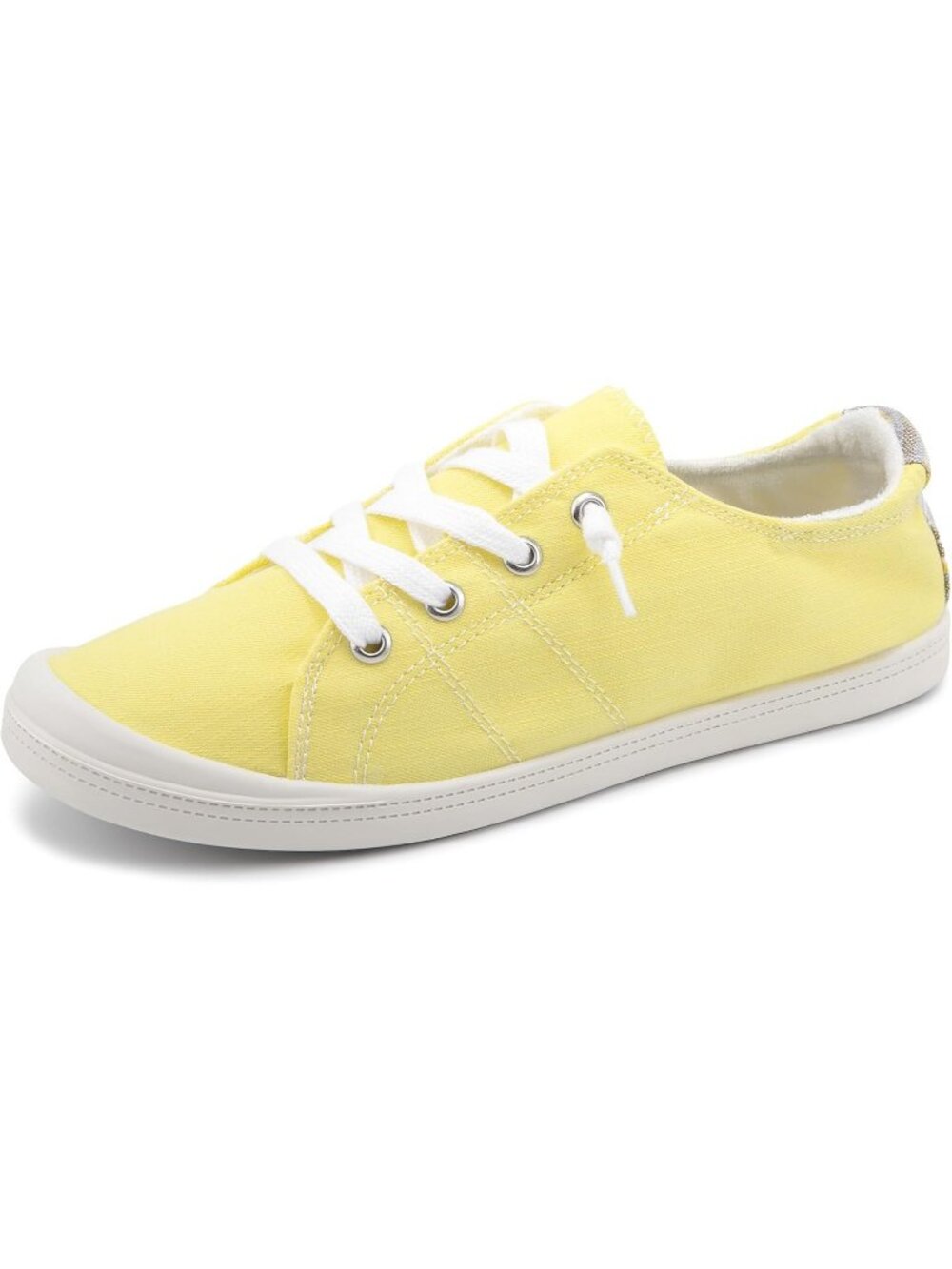 Women's Yellow Slip On Canvas Sneaker Low Top Classic Comfort Walking Shoes